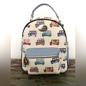 New Disney Pixar Food Truck Allover Print Our Universe Mini Backpack Exclusive